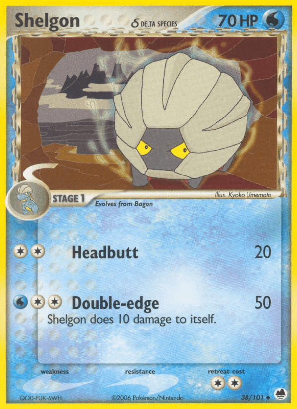 Shelgon δ printed card