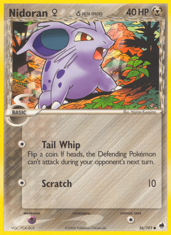 Nidoran ♀ δ printed card