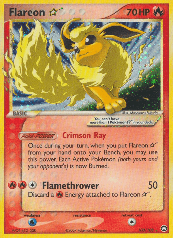 Flareon ★ printed card