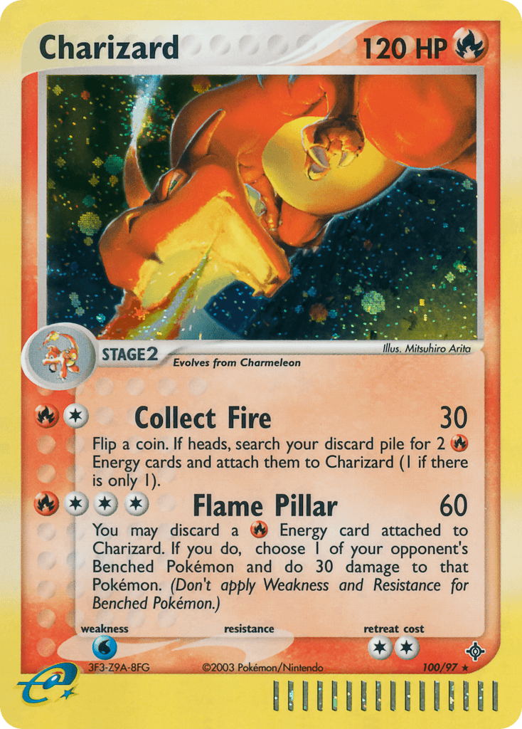Charizard printed card