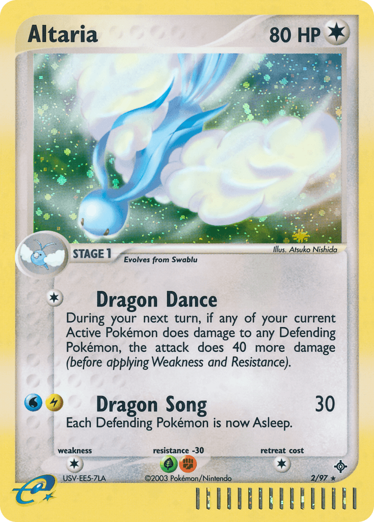 Altaria printed card