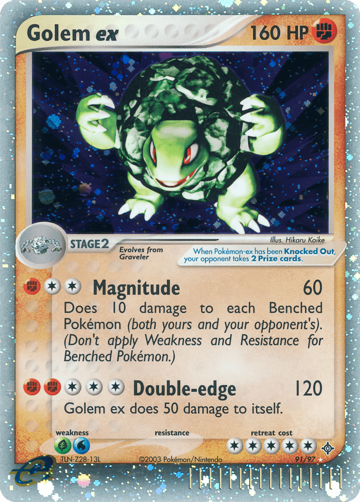 Golem ex printed card
