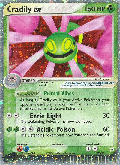 Cradily ex printed card