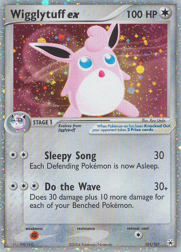 Wigglytuff ex printed card