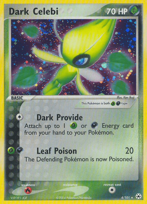 Dark Celebi printed card