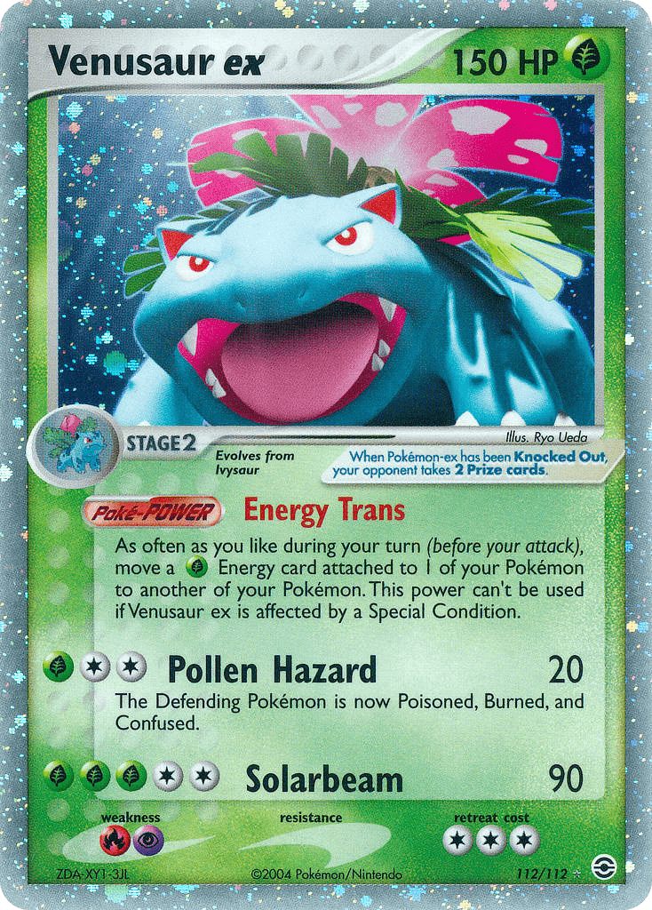 Venusaur ex printed card
