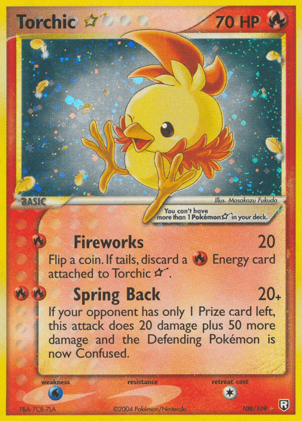 Torchic ★ printed card