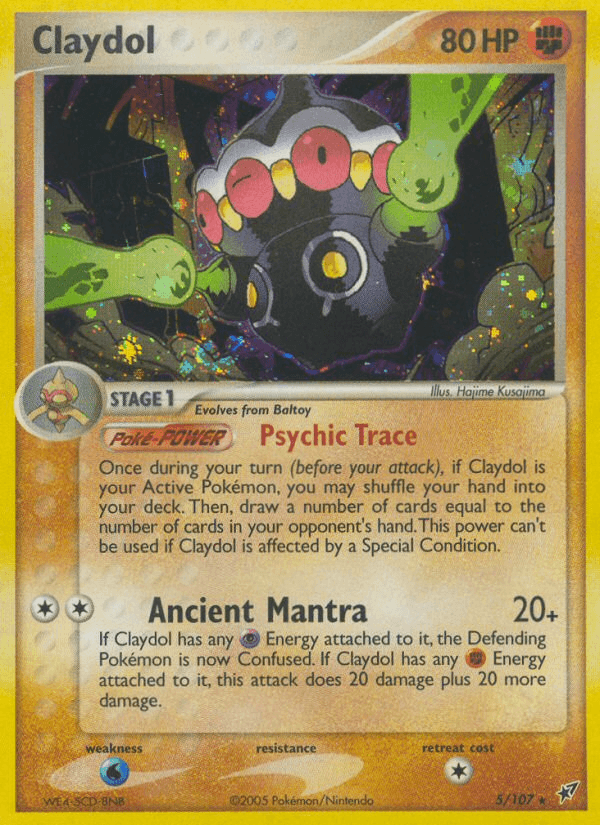 Claydol printed card