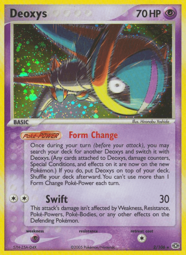 Deoxys printed card
