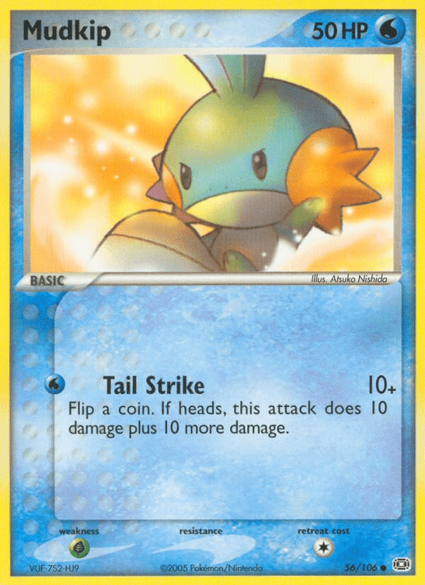 Mudkip printed card