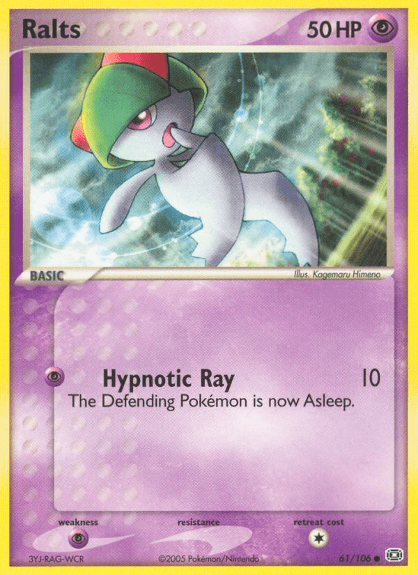 Ralts printed card