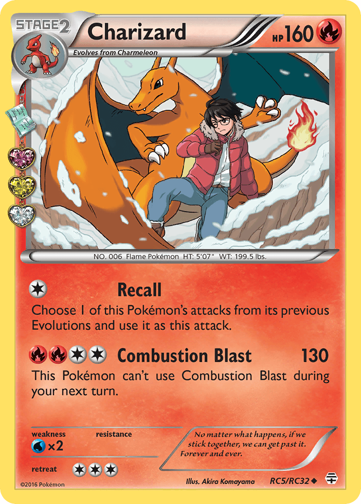 Charizard printed card
