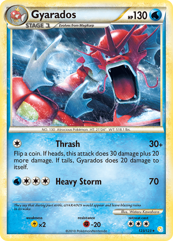 Gyarados printed card