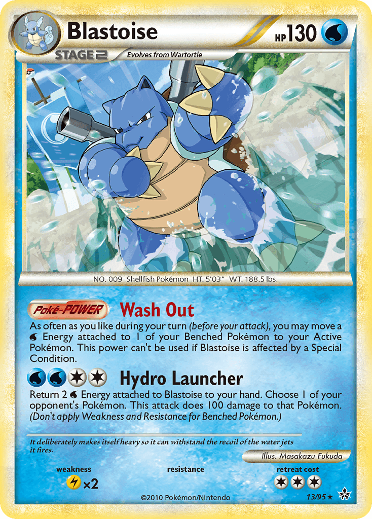 Blastoise printed card