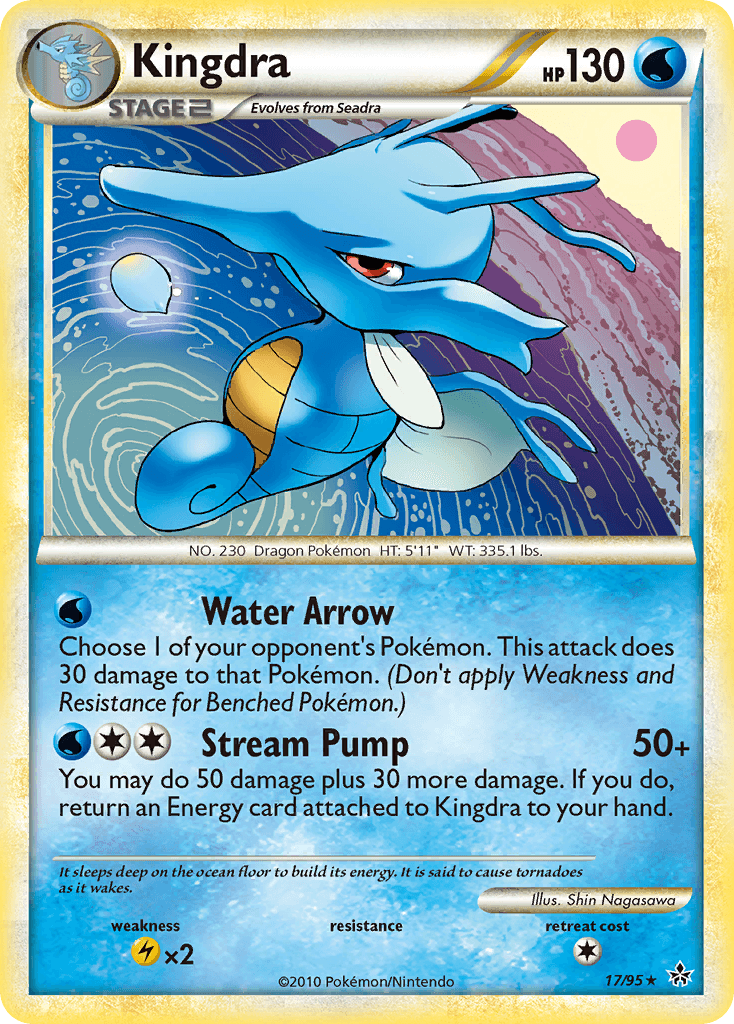 Kingdra printed card