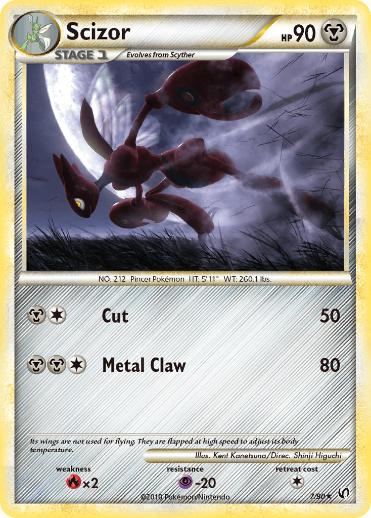 Scizor printed card