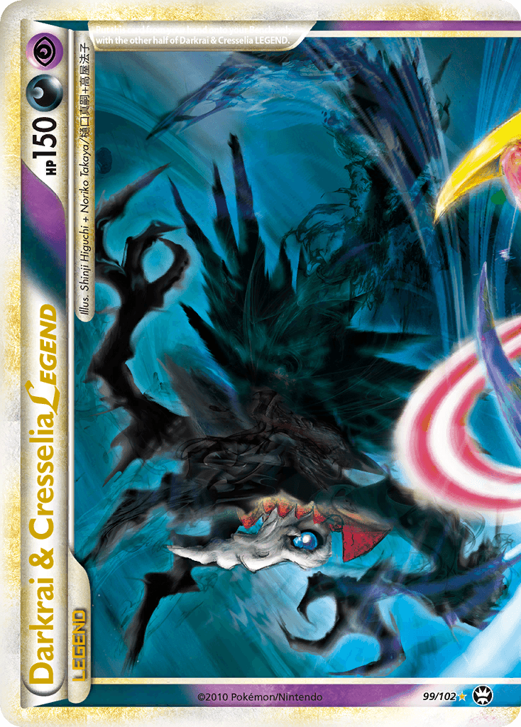 Darkrai & Cresselia LEGEND printed card