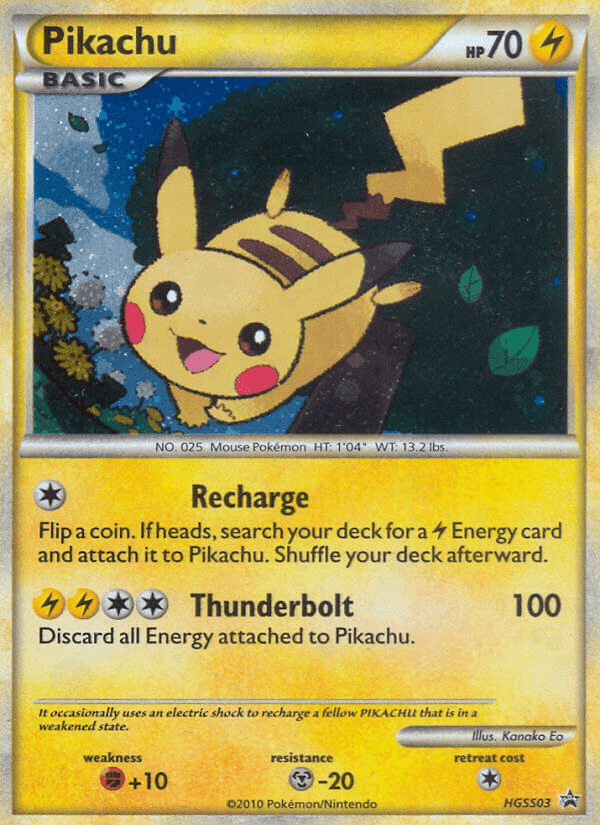 Pikachu printed card