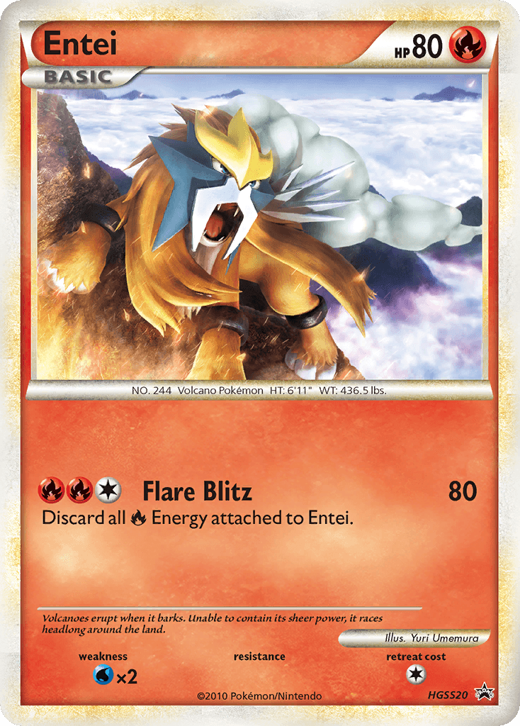 Entei printed card