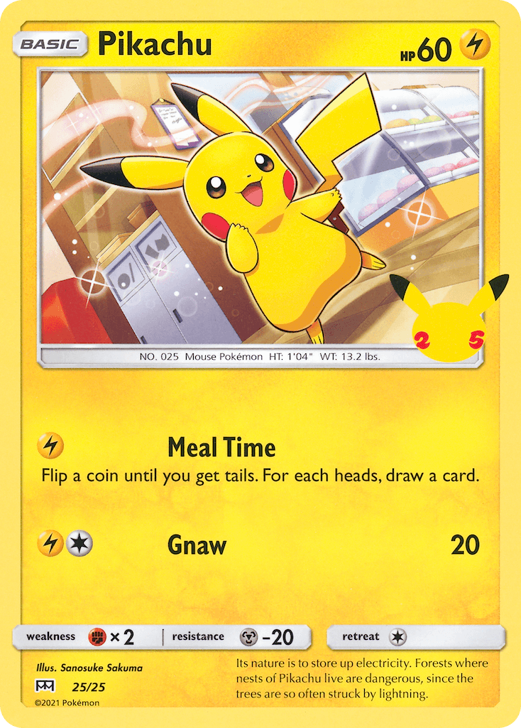 Pikachu printed card