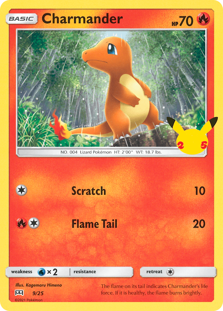 Charmander printed card