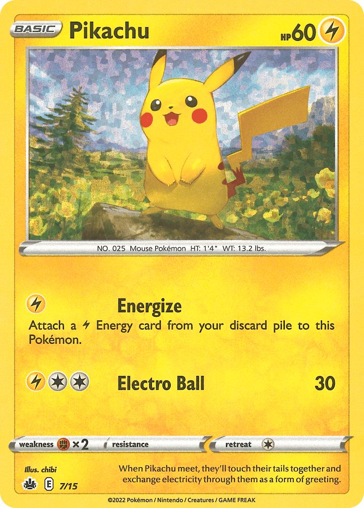 Pikachu printed card