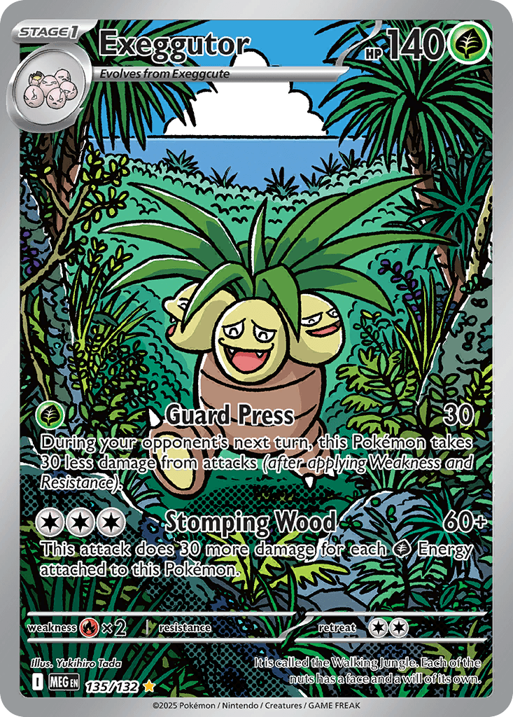 Exeggutor printed card