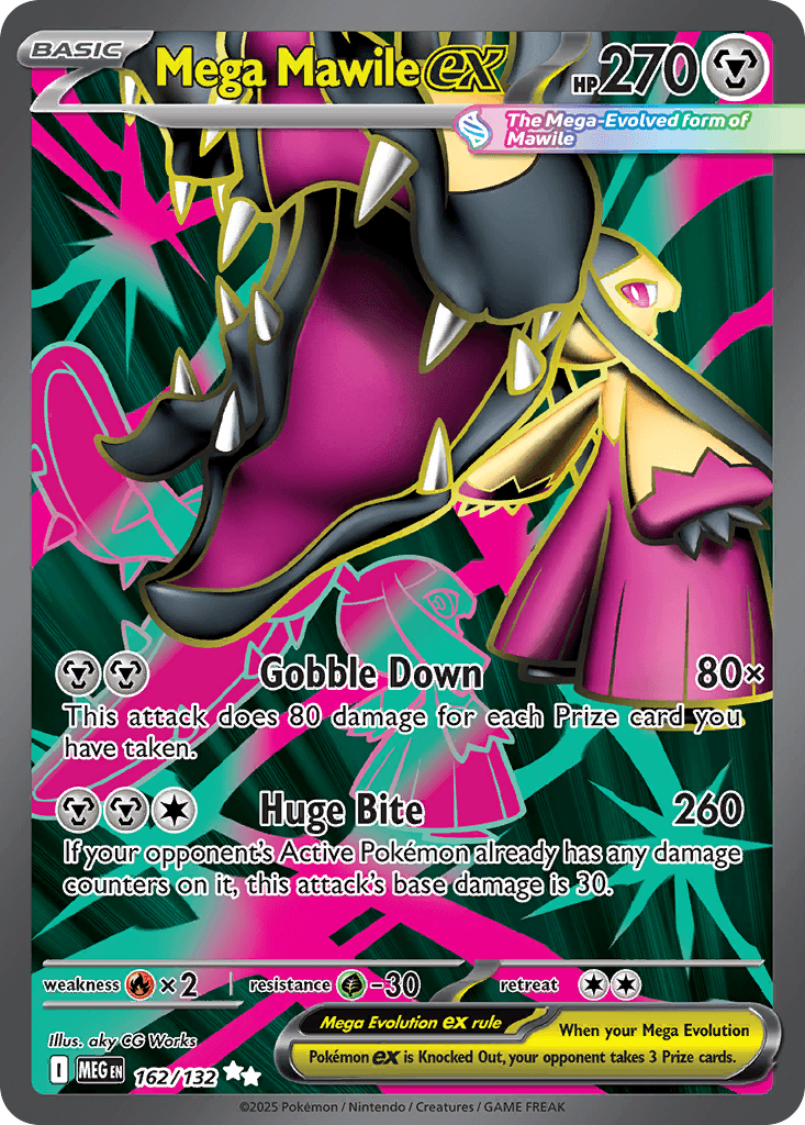 Mega Mawile ex printed card