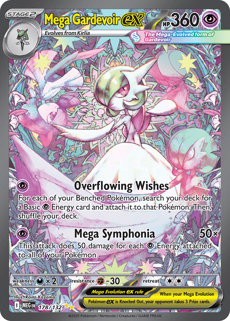 Mega Gardevoir ex printed card