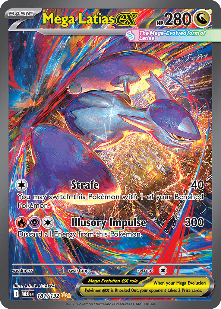 Mega Latias ex printed card