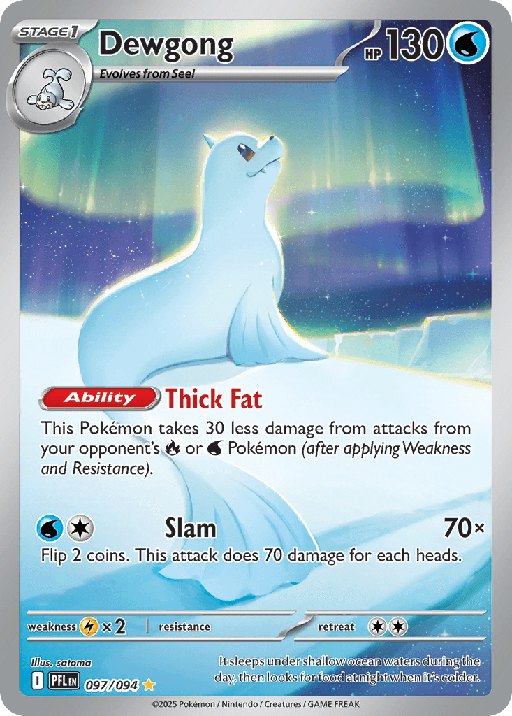 Dewgong printed card