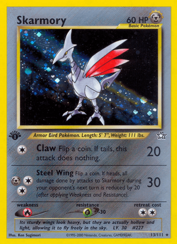 Skarmory printed card