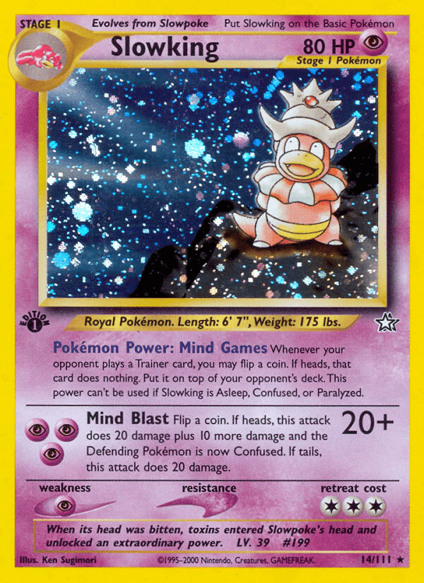 Slowking printed card