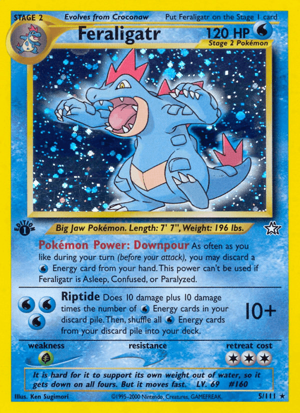Feraligatr printed card
