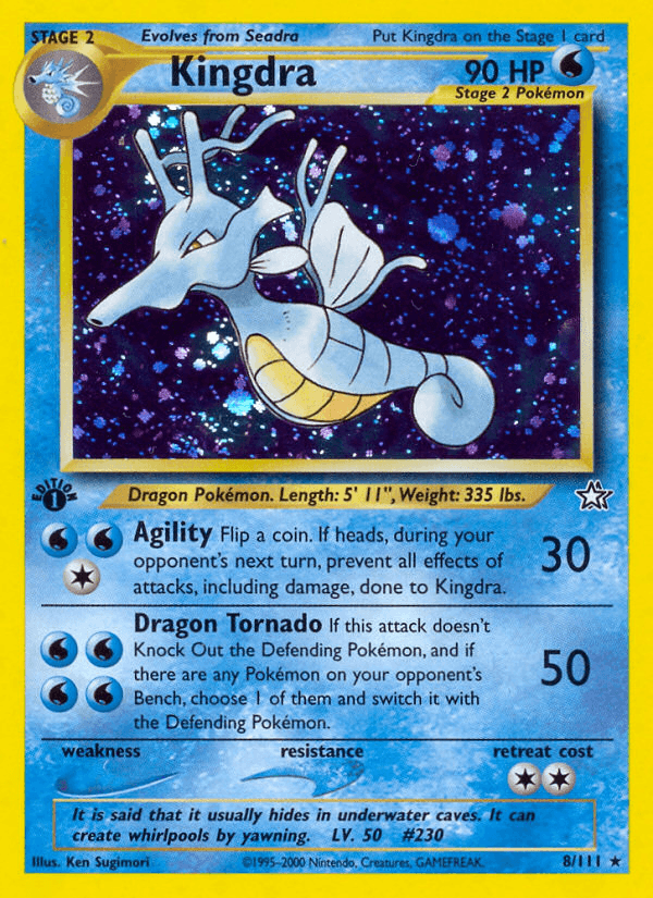 Kingdra printed card