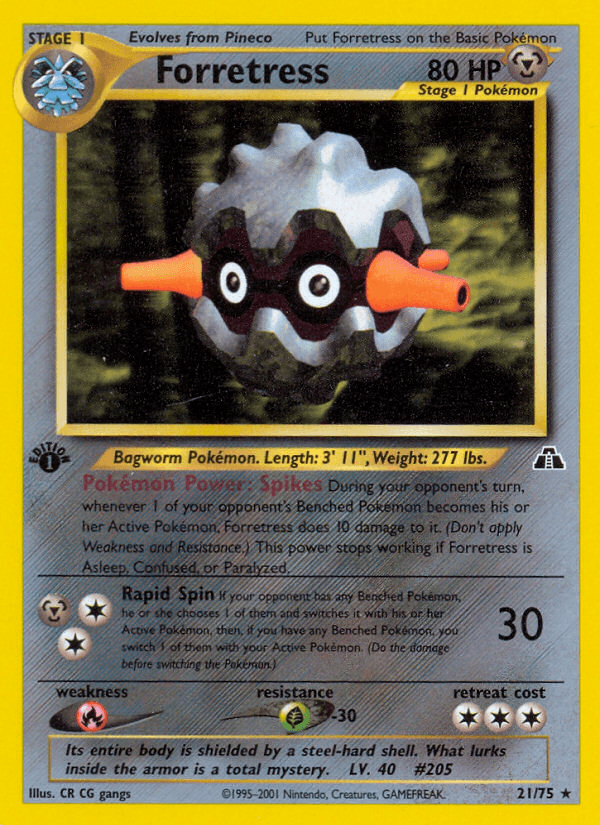 Forretress printed card