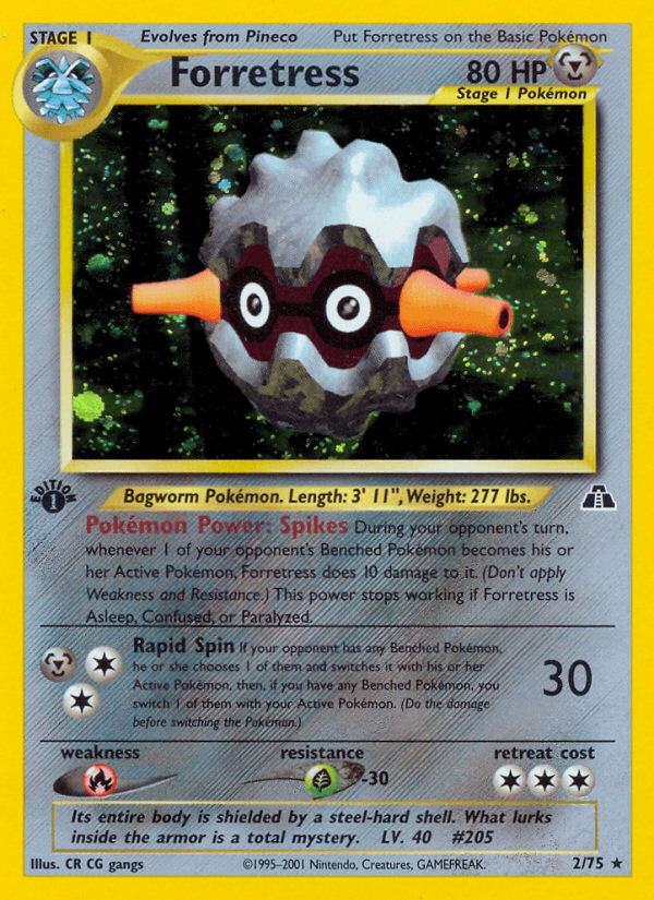 Forretress printed card