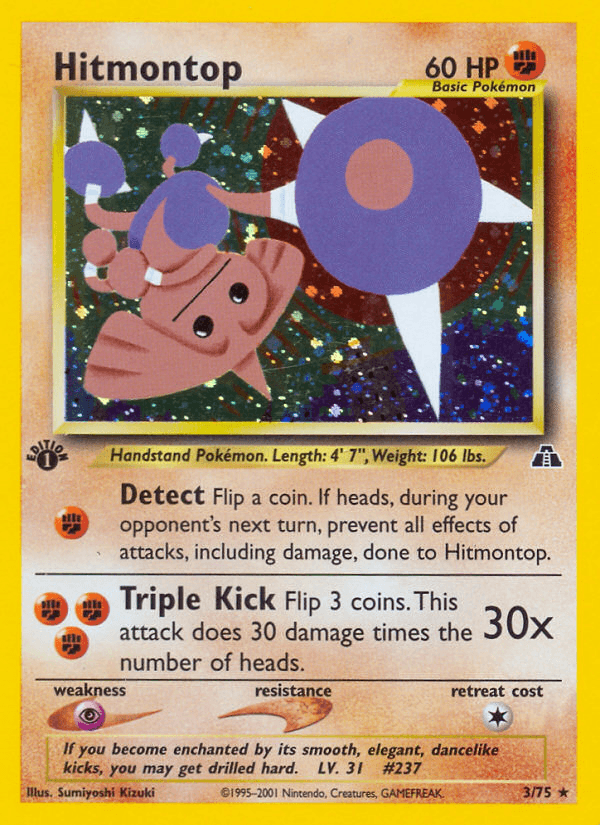 Hitmontop printed card