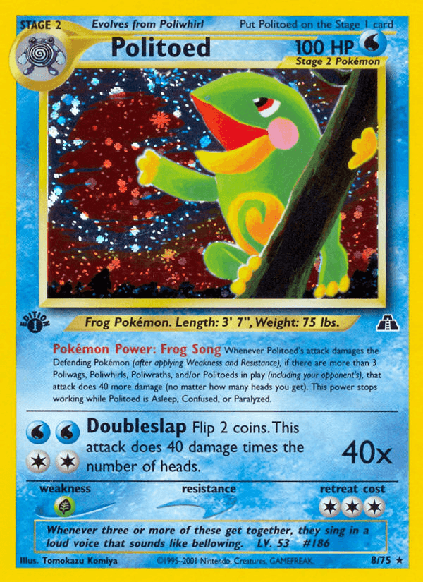 Politoed printed card