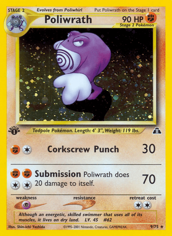 Poliwrath printed card