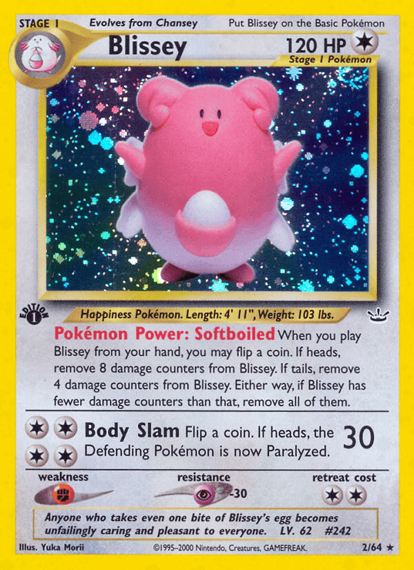 Blissey printed card