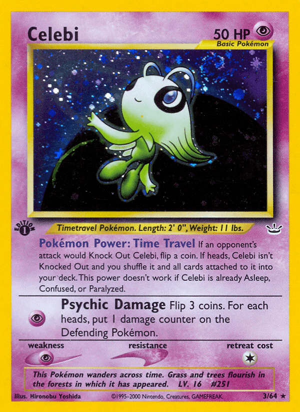 Celebi printed card
