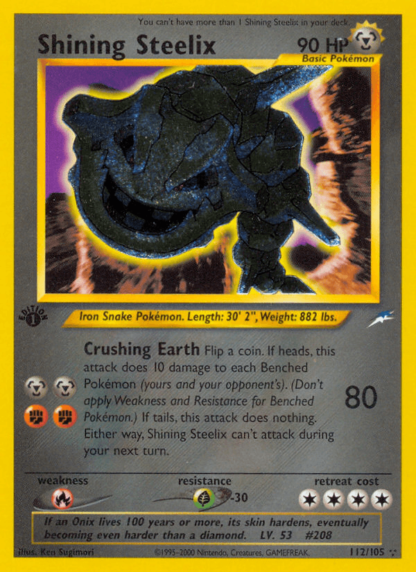 Shining Steelix printed card