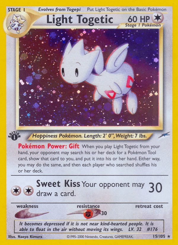 Light Togetic printed card