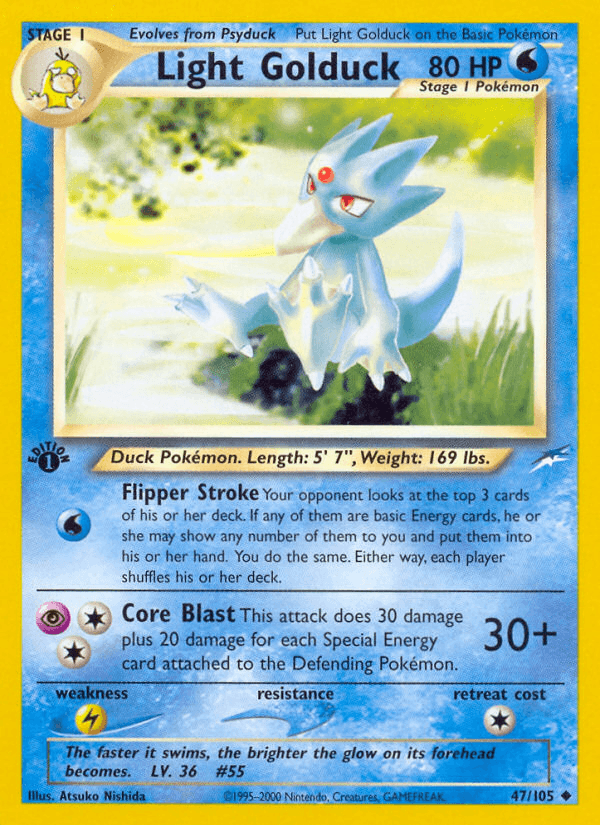 Light Golduck printed card