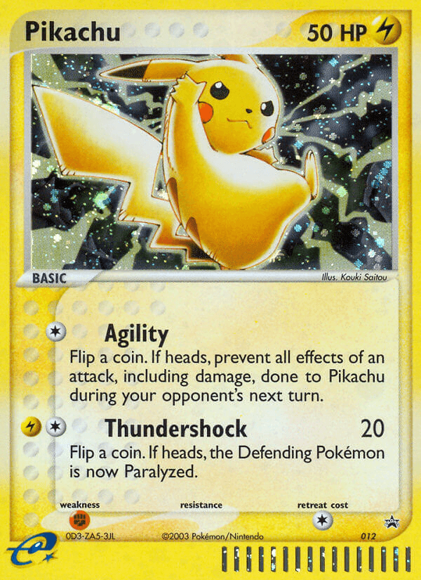 Pikachu printed card