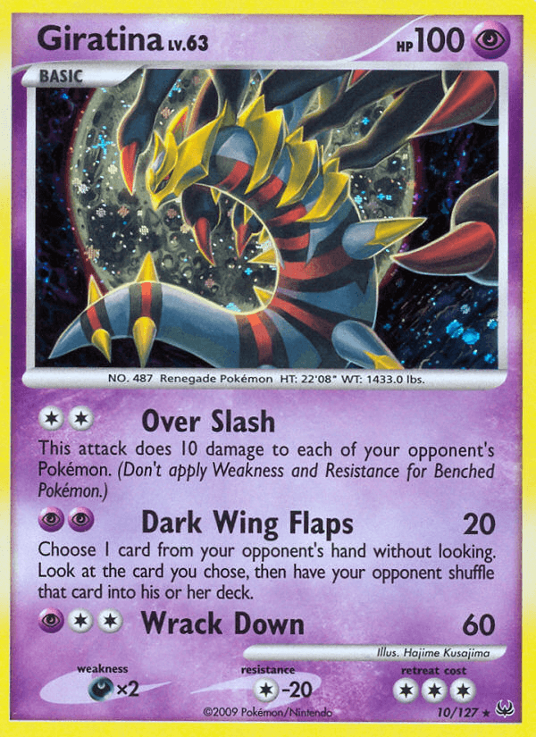 Giratina printed card