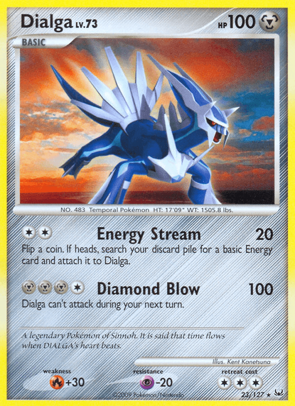 Dialga printed card