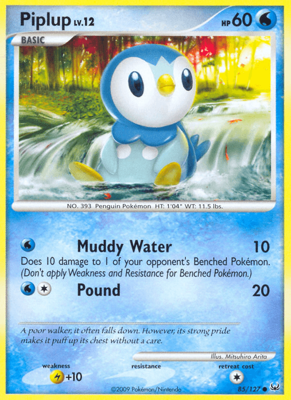 Piplup printed card