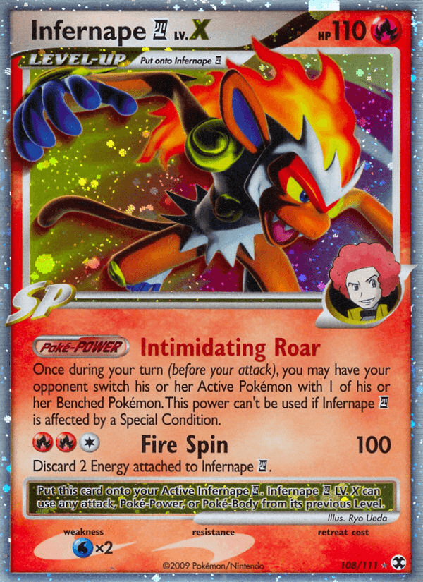 Infernape E4 LV.X printed card